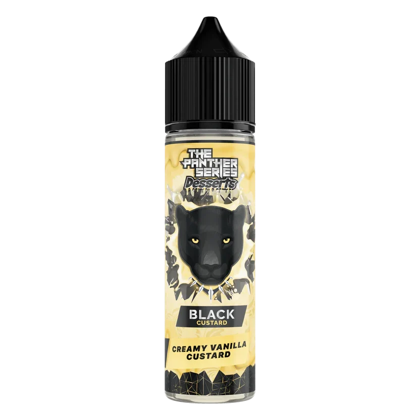 Dr Vapes Black Custard 60ml vanilla custard freebase e-liquid bottle in Pakistan