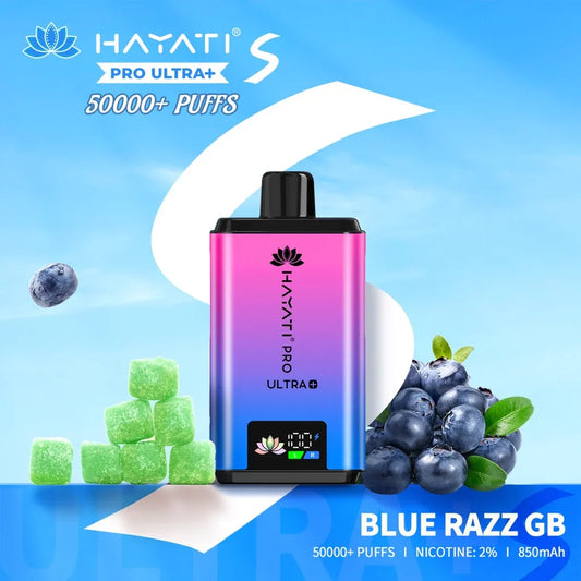Hayati Pro Ultra Plus S dual tank kit - smart battery screen in use
