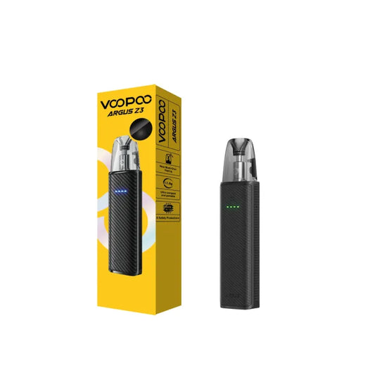 VOOPOO Argus Z3 pod kit in Cyber Black, device with the 3.5ml cartridge fitted