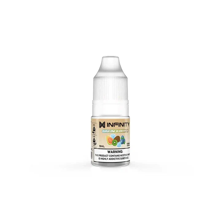 Infinity Classic Guava Kiwi Blueberry Ice nic salt 5ml bottle, 55mg, front label