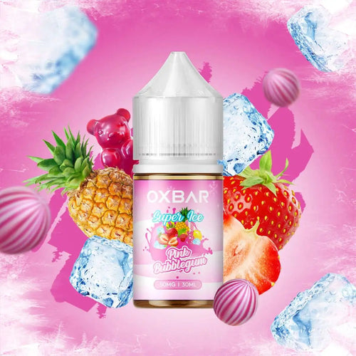 OXBAR Pink Bubblegum Ice Nic Salt 30ml – icy bubblegum no-fruit e-liquid Pakistan