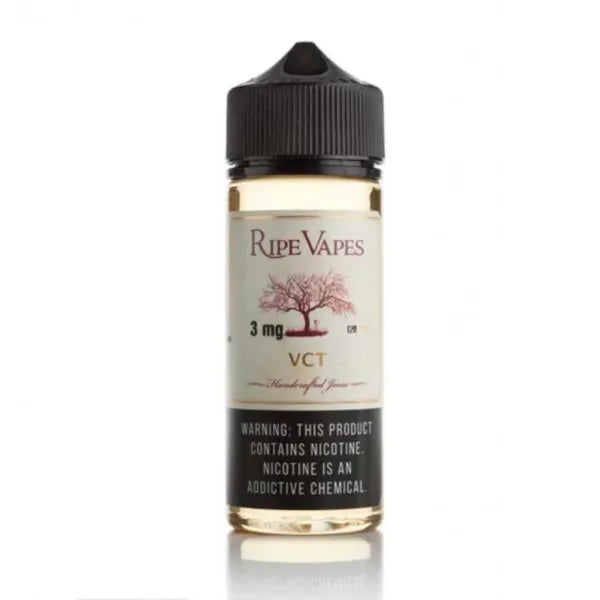 Ripe Vapes VCT Vanilla Custard Tobacco 120ml freebase e-liquid bottle