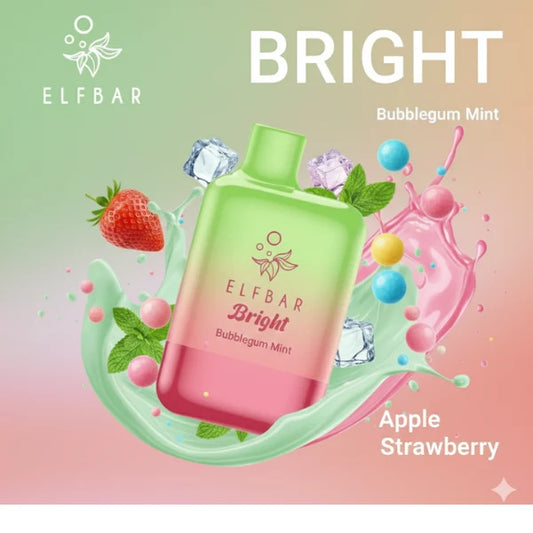 ELFBAR Bright 6000 puffs disposable vape, flavour range shown together