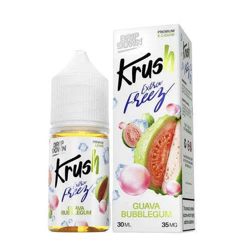 New Guava Bubblegum 30ml - Dripdown Krush series Extra freez