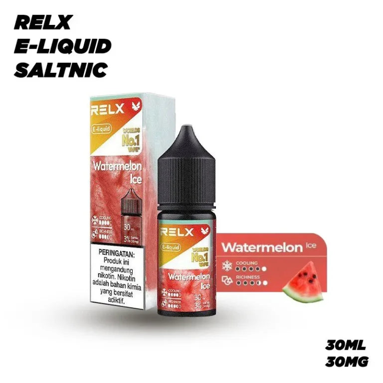 RELX nic salt e-liquid 30ml bottle at 30mg for MTL pod systems