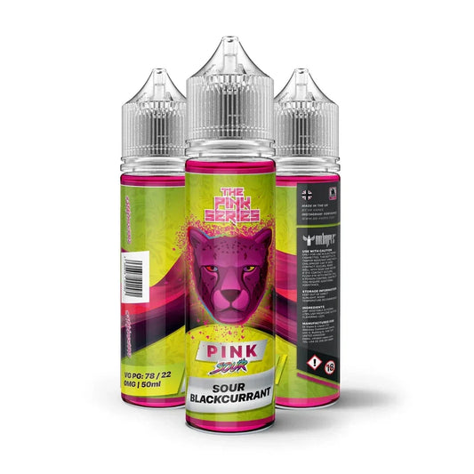 Dr Vapes Pink Sour Blackcurrant 60ml sour candy e-liquid bottle — Vape Brothers