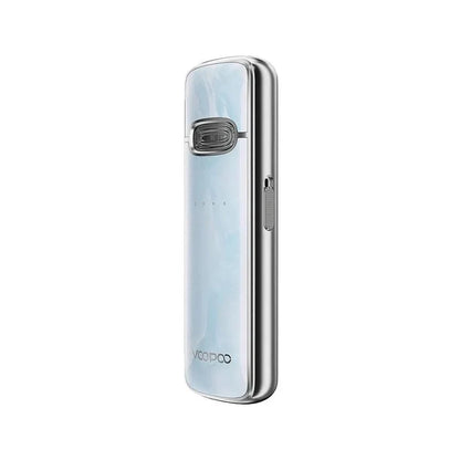 VOOPOO VMATE E pod kit in Ash Marble, front view of the zinc alloy body