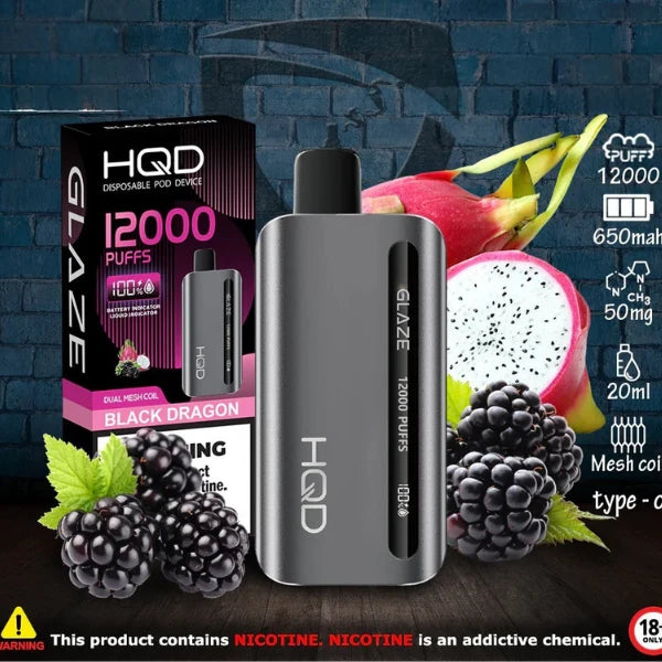 HQD GLAZE 12000 PUFFS DISPOSIBLE