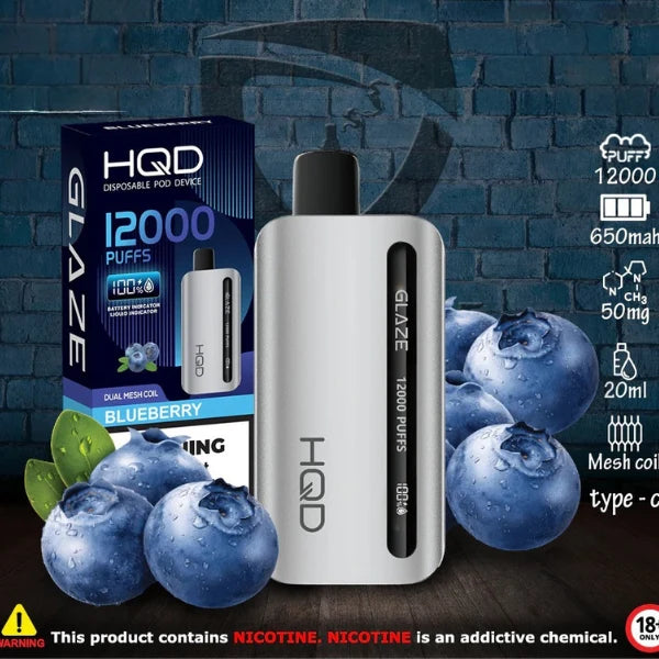 HQD GLAZE 12000 PUFFS DISPOSIBLE