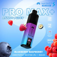 Hayati Pro Max S+ Blueberry Raspberry – premium long-lasting disposable vape with LED battery display