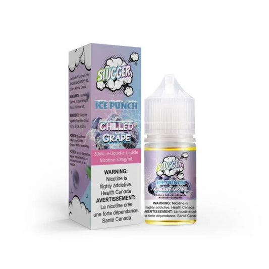 Slugger Ice Punch Chilled Grape nic salt 30ml bottle - Vape Brothers Pakistan