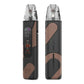 OXVA XLIM Pro 4 pod kit in Cocoa Black Leather, zinc alloy body with a leather finish