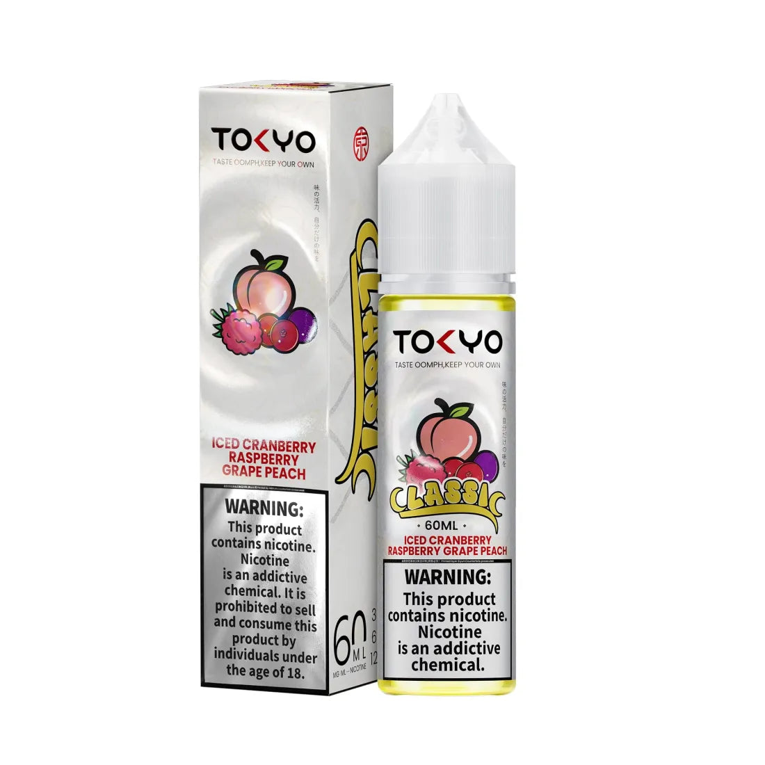 Classic Cranberry Raspberry Grape Peach E-Liquid 60ML