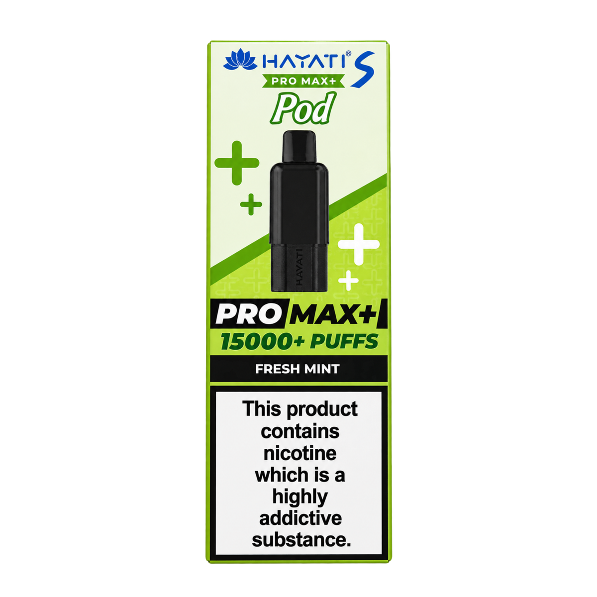 Hayati prefilled replacement pod 20mg nic salt in Fresh Mint flavour