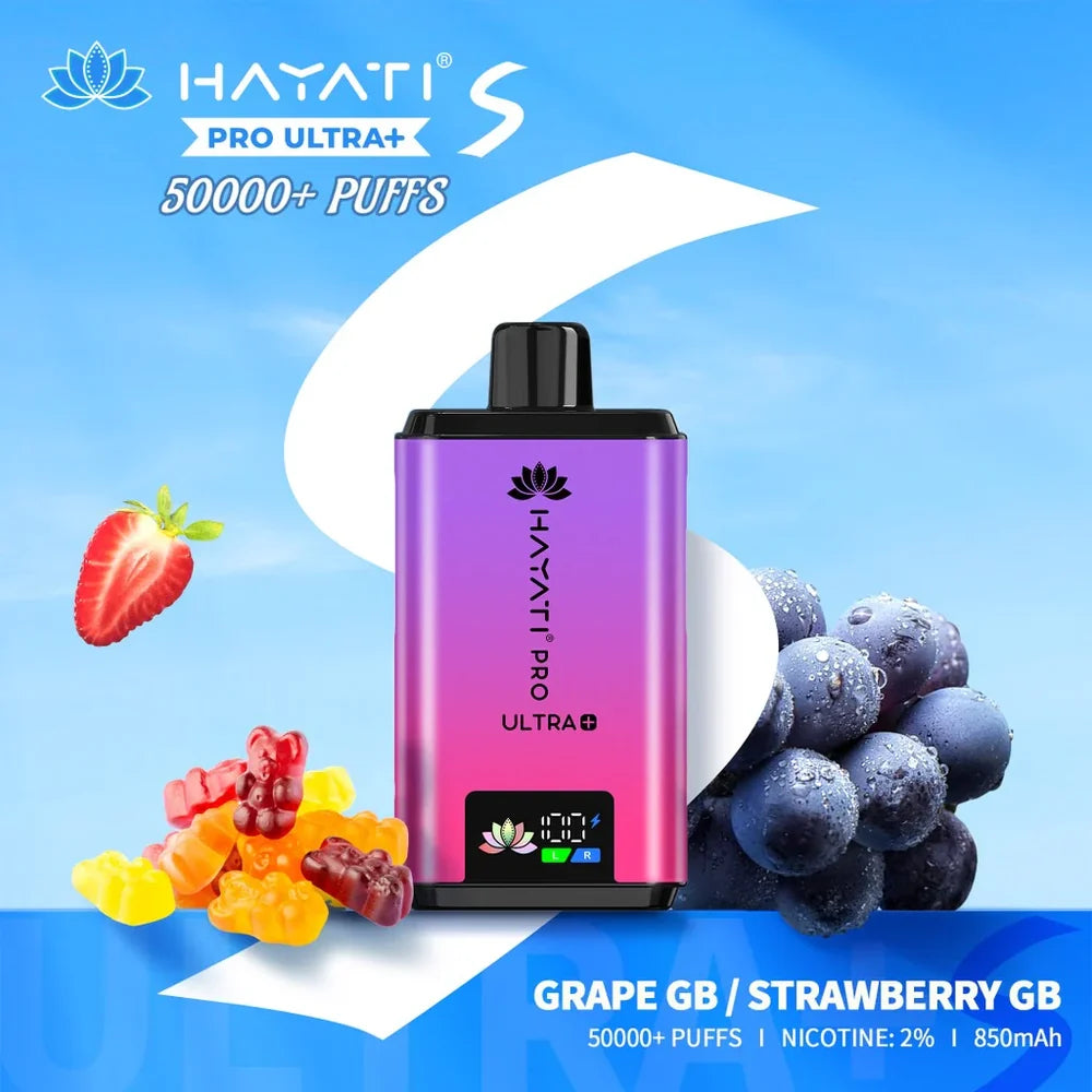 Hayati Pro Ultra Plus S dual tank kit - flavour pairing range