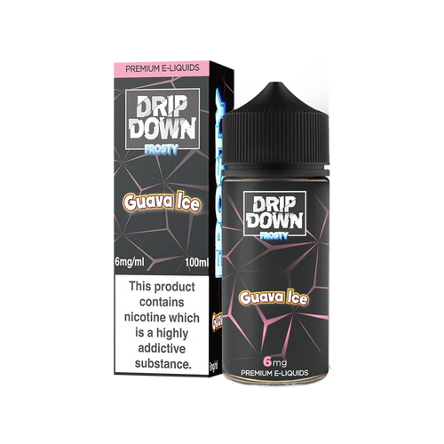 Drip Down Frosty Guava Ice 100ml tropical freebase e-liquid — Vape Brothers Pakistan