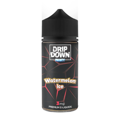 Drip Down Frosty Watermelon Ice 100ml e-liquid pack shot, 0mg 3mg and 6mg options