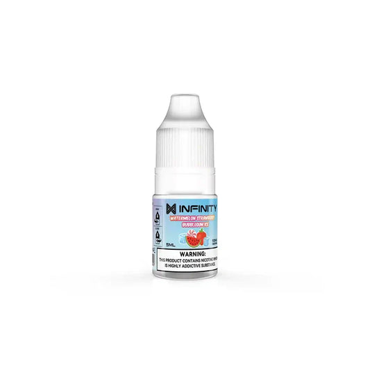 Infinity Classic Watermelon Strawberry Bubblegum Ice nic salt 5ml bottle, 55mg, front label