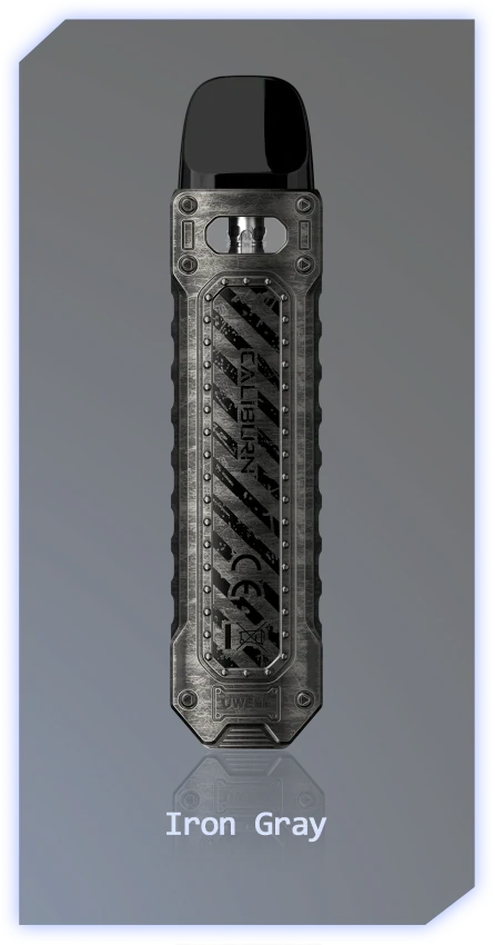 Uwell Caliburn Tenet pod kit in Iron Grey zinc-alloy body