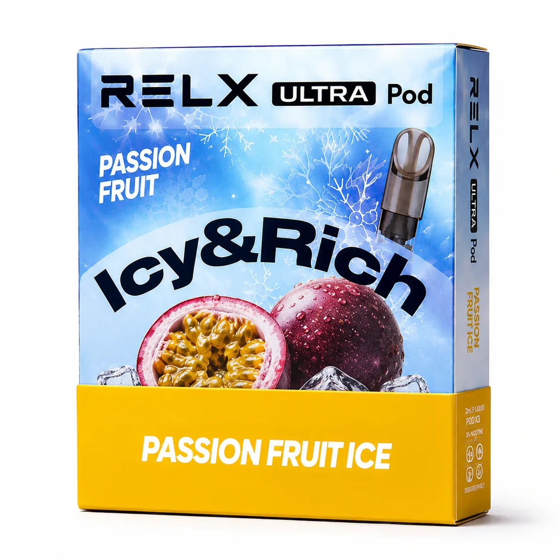 RELX Ultra pod in Juicy Passion Fruit