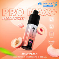 Hayati Pro Max S+ 15000 Puffs Juicy Peach flavour – rechargeable disposable vape buy in Pakistan
