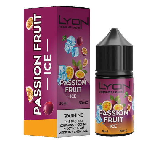 Lyon Salt Passion Fruit Ice 30ml tropical nic salt bottle — Vape Brothers Pakistan