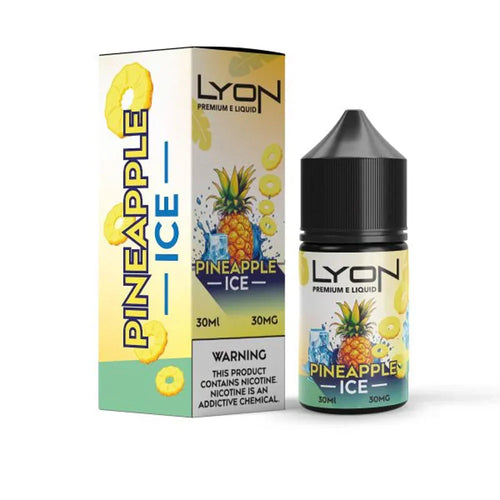 Lyon Salt Pineapple Ice 30ml tropical nic salt e-liquid bottle — Vape Brothers