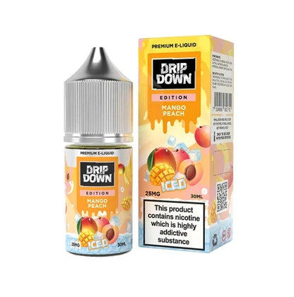 Drip Down Edition Mango Peach Ice 30ml nic salt bottle - Vape Brothers Pakistan