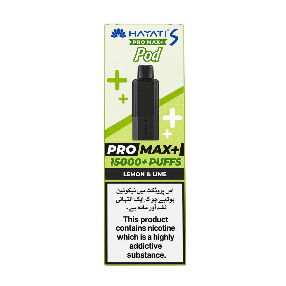 Hayati prefilled replacement pod 20mg nic salt in Lemon and Lime flavour