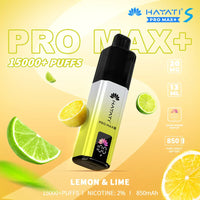 Hayati Pro Max S+ Lemon & Lime flavour – 15000 puffs USB-C rechargeable disposable vape Pakistan