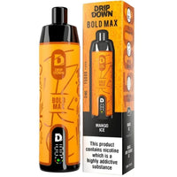 Drip Down Bold Max 15000 Mango Ice flavour – 650mAh USB-C disposable vape Pakistan