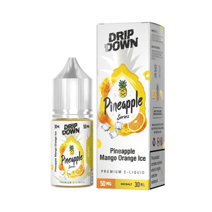 Drip Down Pineapple Mango Orange Ice 30ml nic salt bottle - tropical citrus vape juice Vape Brothers