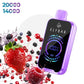 ELFBAR Raya D2 20K disposable vape in Peach Berry, device front view