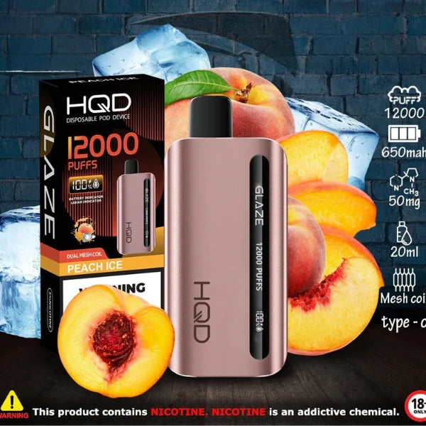 HQD GLAZE 12000 PUFFS DISPOSIBLE