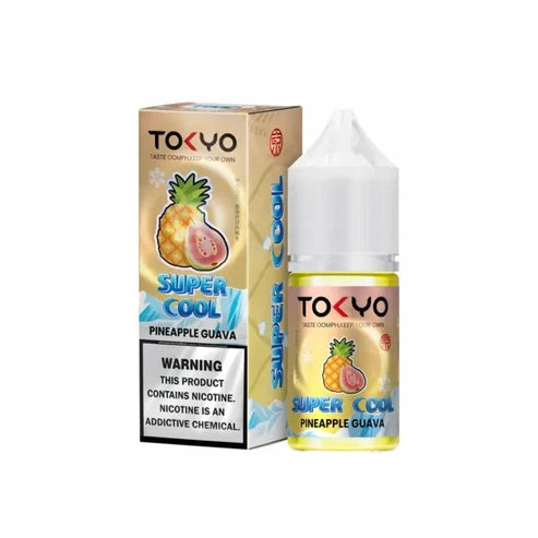 Tokyo Super Cool Pineapple Series 30ml nic salt, Pineapple Guava flavour bottle