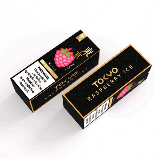 Tokyo Raspberry Ice 30ml Golden Series bottle with carton packaging