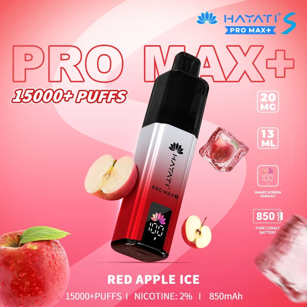 Hayati Pro Max S+ 15000 Puffs Disposable Vape — USB-C Rechargeable