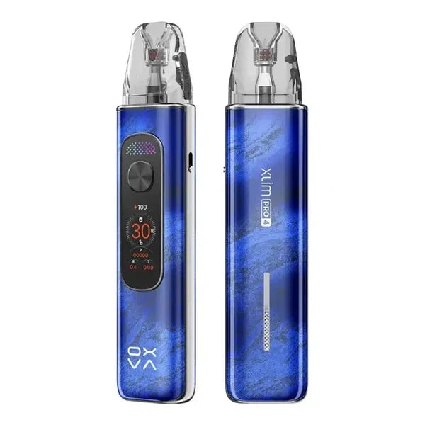 OXVA XLIM Pro 4 pod kit in Stardust Blue, MTL and RDL pod kit
