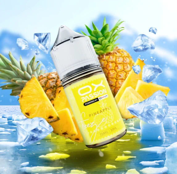 Ox Passion Pineapple 30ml Nic Salt bottle shown front on