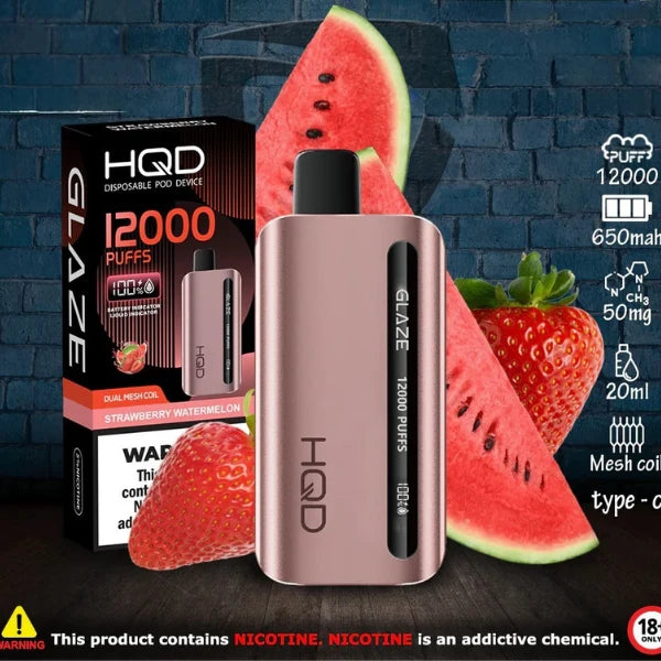 HQD GLAZE 12000 PUFFS DISPOSIBLE