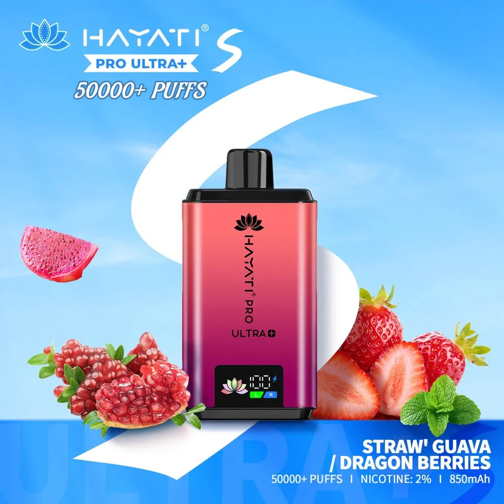 Hayati Pro Ultra Plus S dual tank kit - angled view of the body