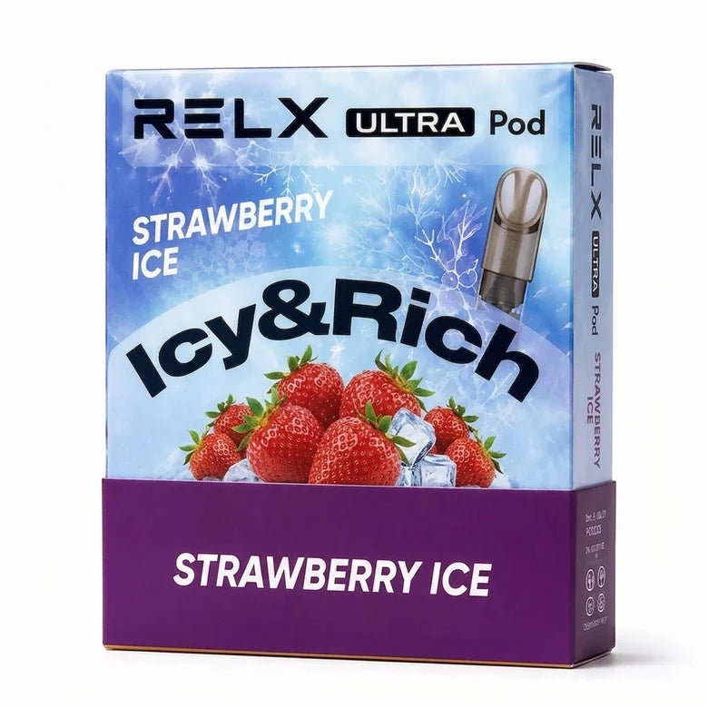 RELX Ultra pre-filled pod 3% in Strawberry Ice flavour