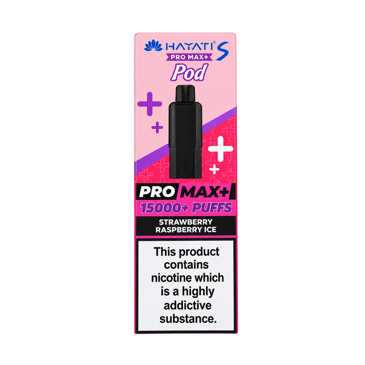 Hayati replacement pod in Strawberry Raspberry Ice flavour