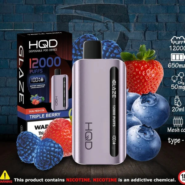 HQD GLAZE 12000 PUFFS DISPOSIBLE