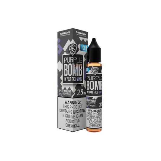 VGOD Purple Bomb Iced 30ml Nic Salt – Concord grape candy ice e-liquid Pakistan