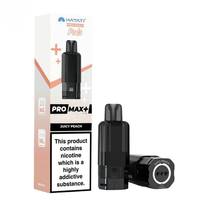 Hayati Replacement Pod fitted into Pro Max Plus device – genuine pod compatibility Pakistan