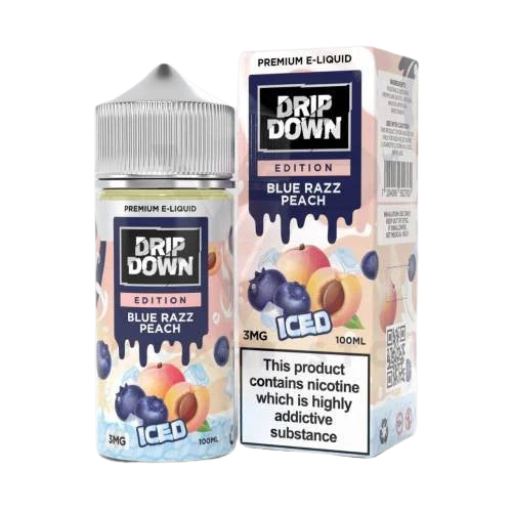 Drip Down Edition Blue Razz Peach Ice Freebase 100ml