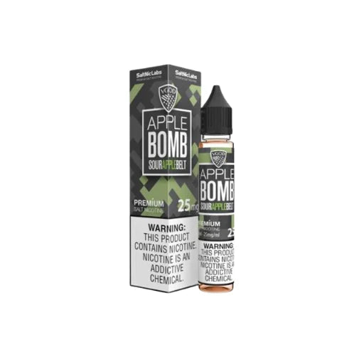 VGOD Apple Bomb nic salt 30ml bottle — sour green apple candy, Vape Brothers Pakistan