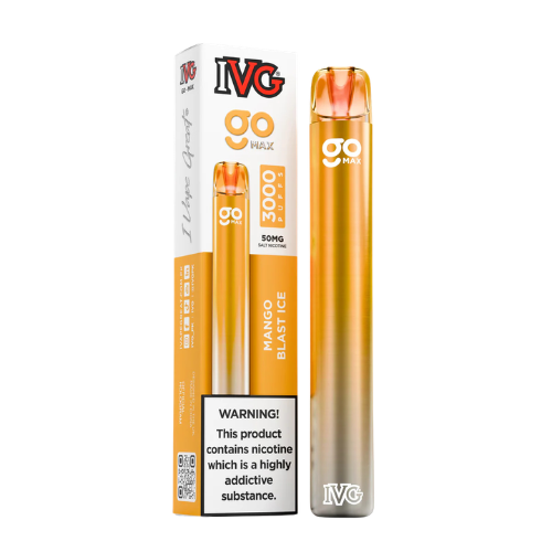 IVG GO MAX disposable vape side profile – compact slim design for pocket use