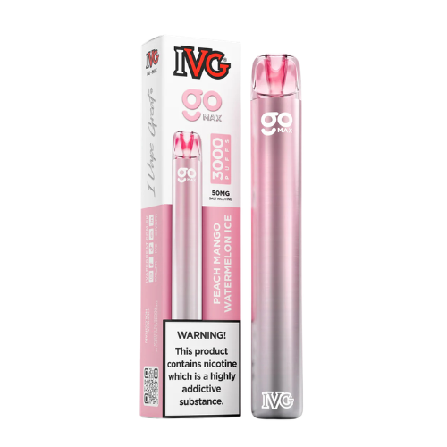 IVG GO MAX 3000 Puffs being held – compact disposable vape for daily use in Pakistan
